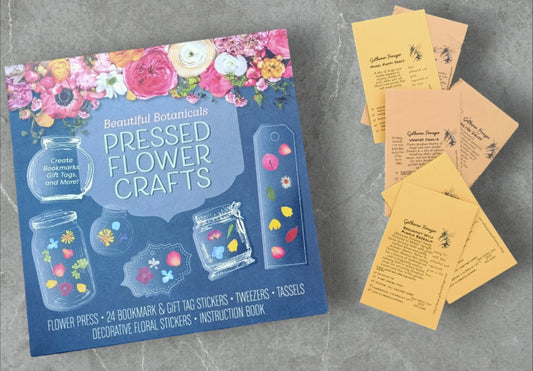 Flower pressing kit with seeds