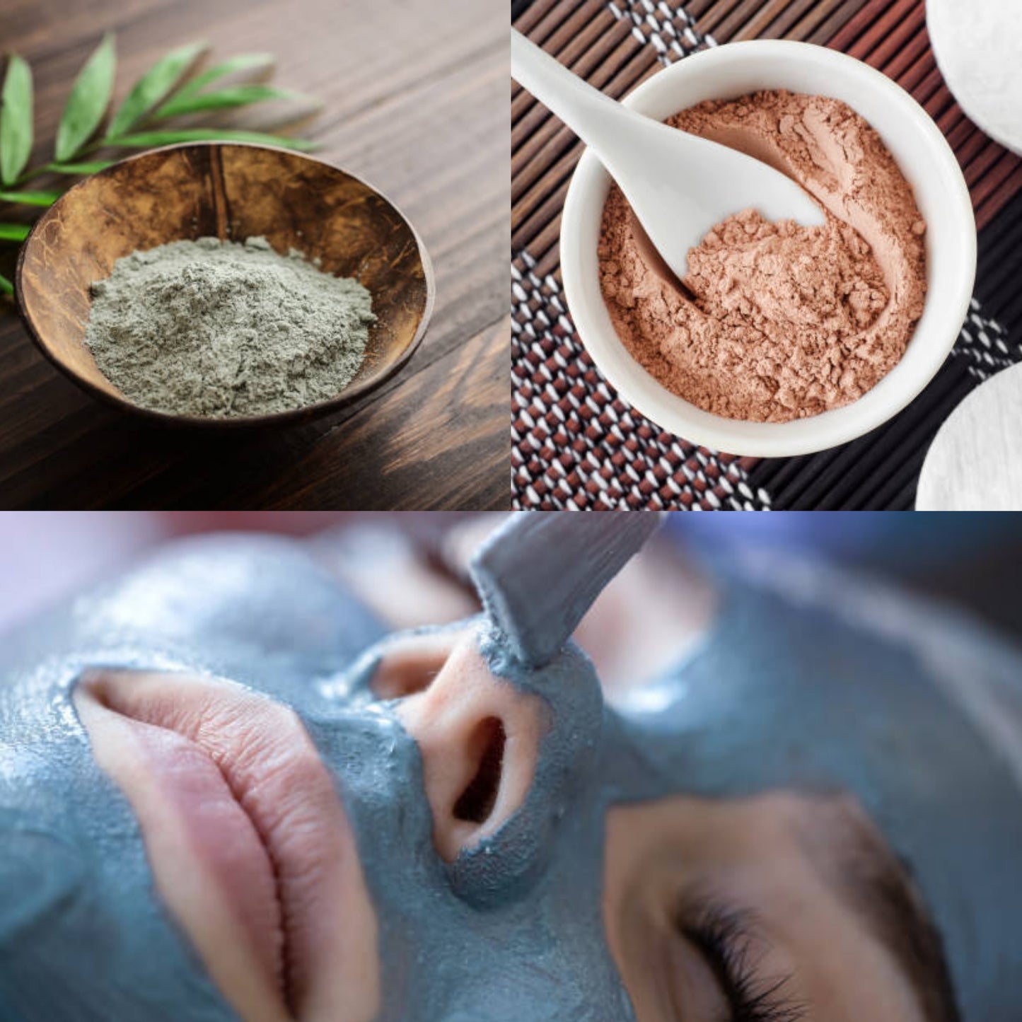 Clay face masks