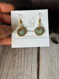 Handmade Ceramic Earrings | Turquoise |