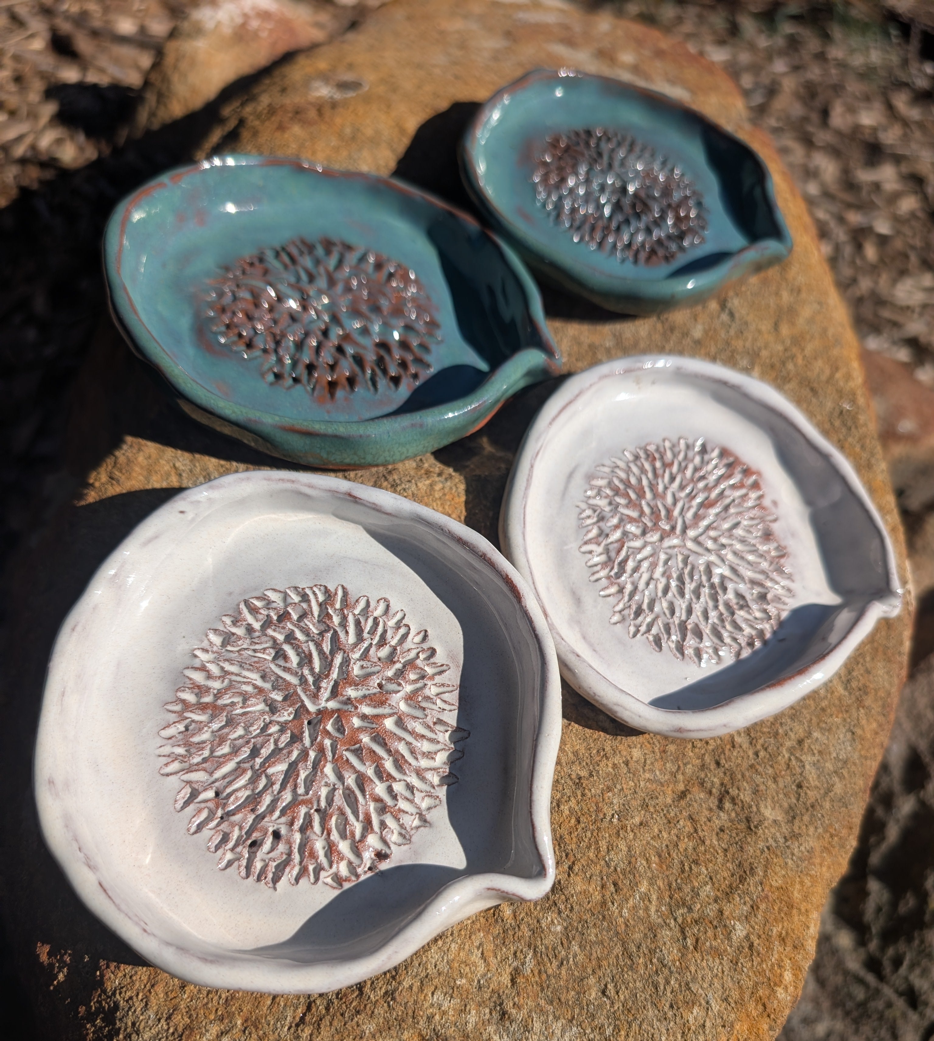 Ceramic garlic grater