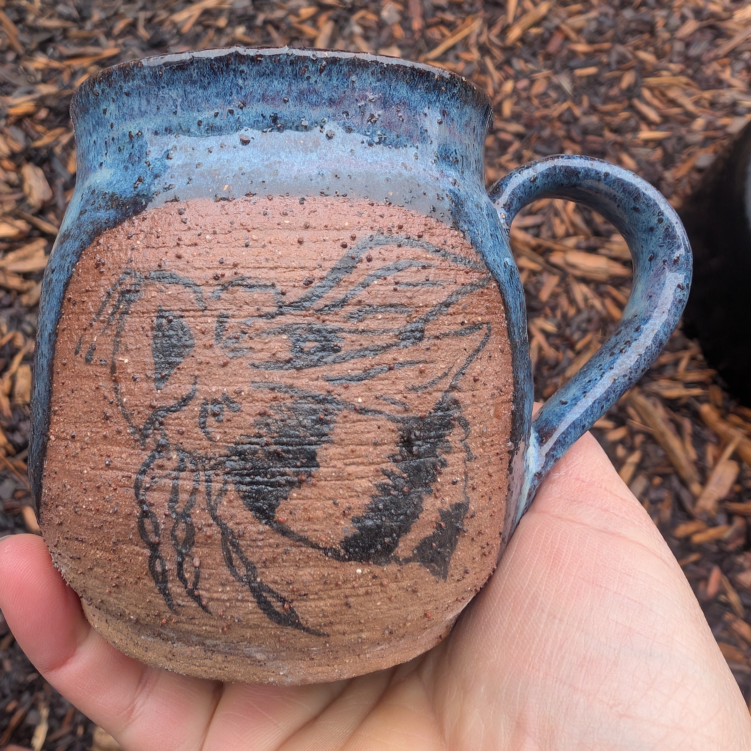 Handmade ceramic bee mug Australia