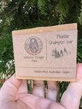 Pine tar shampoo bar
