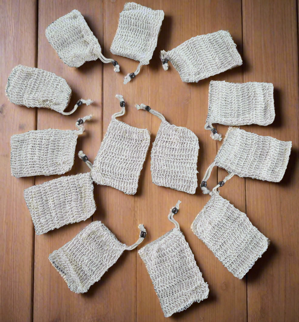 Natural soap bag