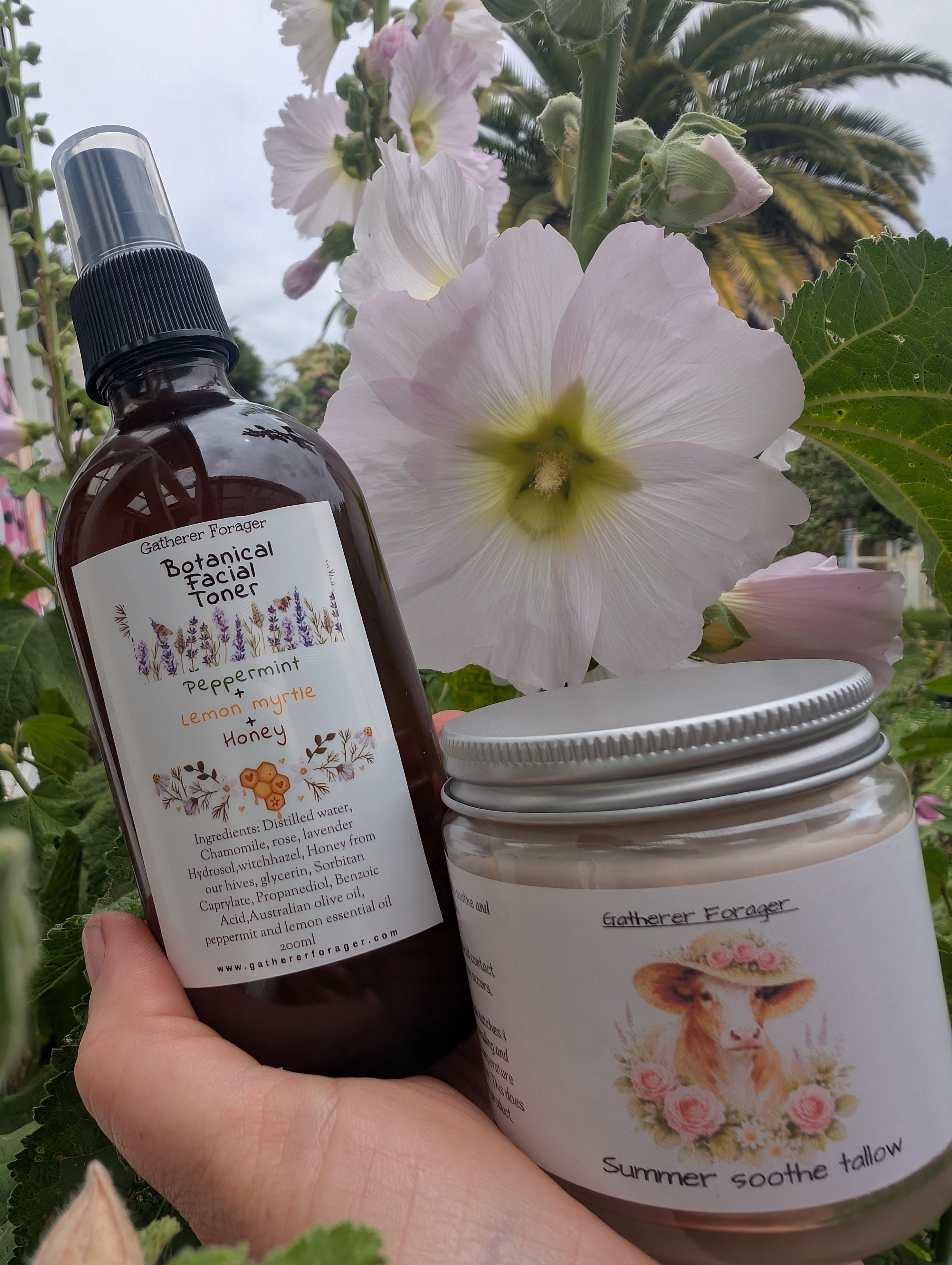 Botanical skin toner and Tallow balm Australia