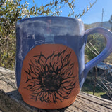 Handmde sunflower mug