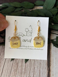 Honey Pot Porcelain Earrings | Handmade