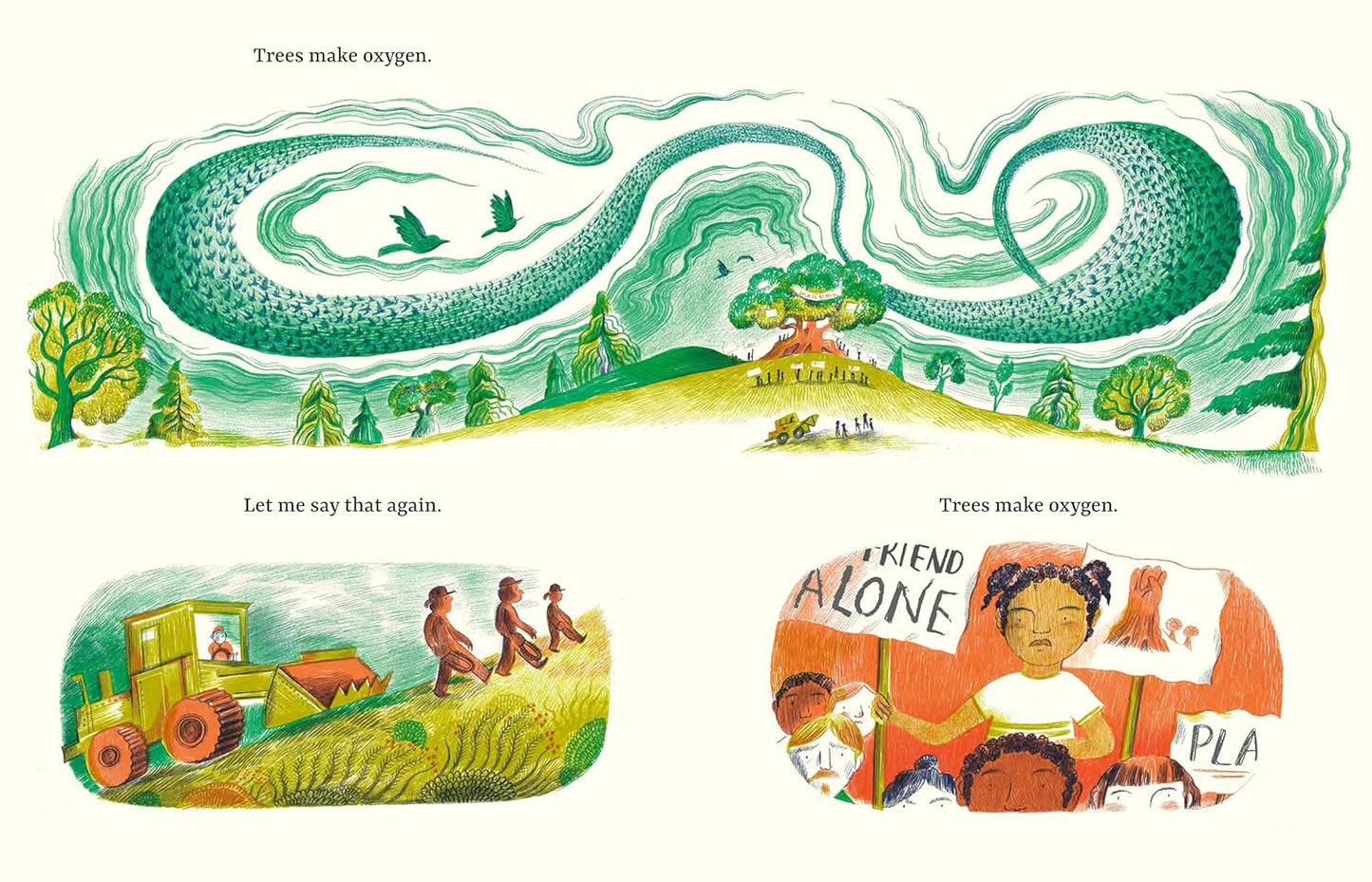 Leave the Trees, Please by Benjamin Zephaniah | Illustrated by Melissa Castrillon | Children’s Book on Nature & Conservation