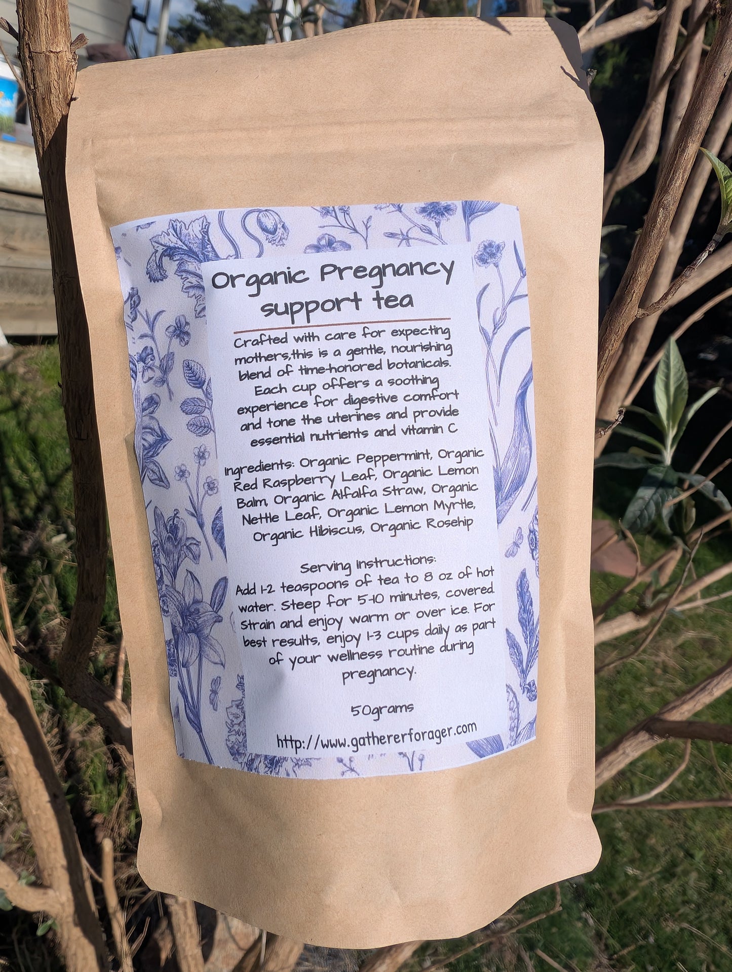 Organic pregnancy support tea
