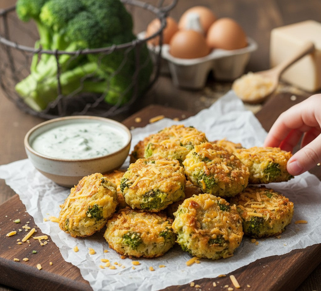 Turning a Garden Glut into Something Delicious: Broccoli Tot recipe