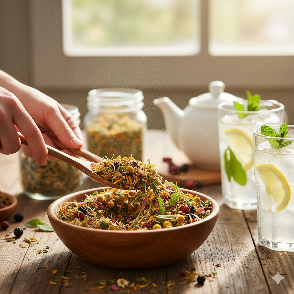 Herbal summer tea
