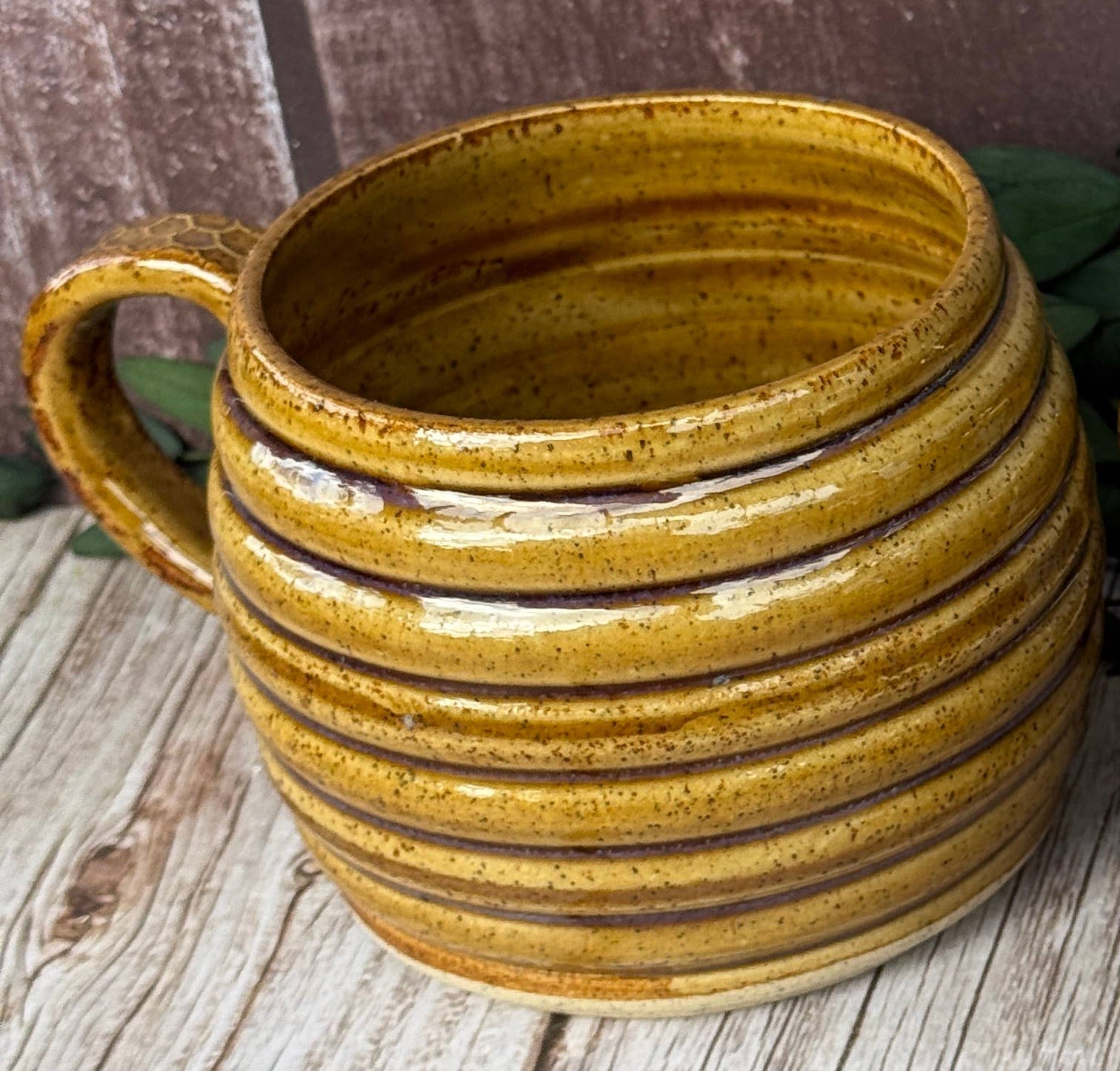 Beehive mug handmade Australia