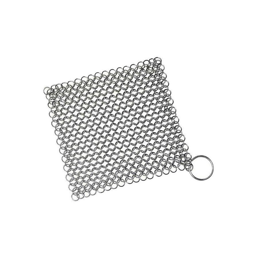 Chainmail Cast Iron Scrubber | Rust-Proof Stainless Steel Cleaner for Cast Iron & Skillets