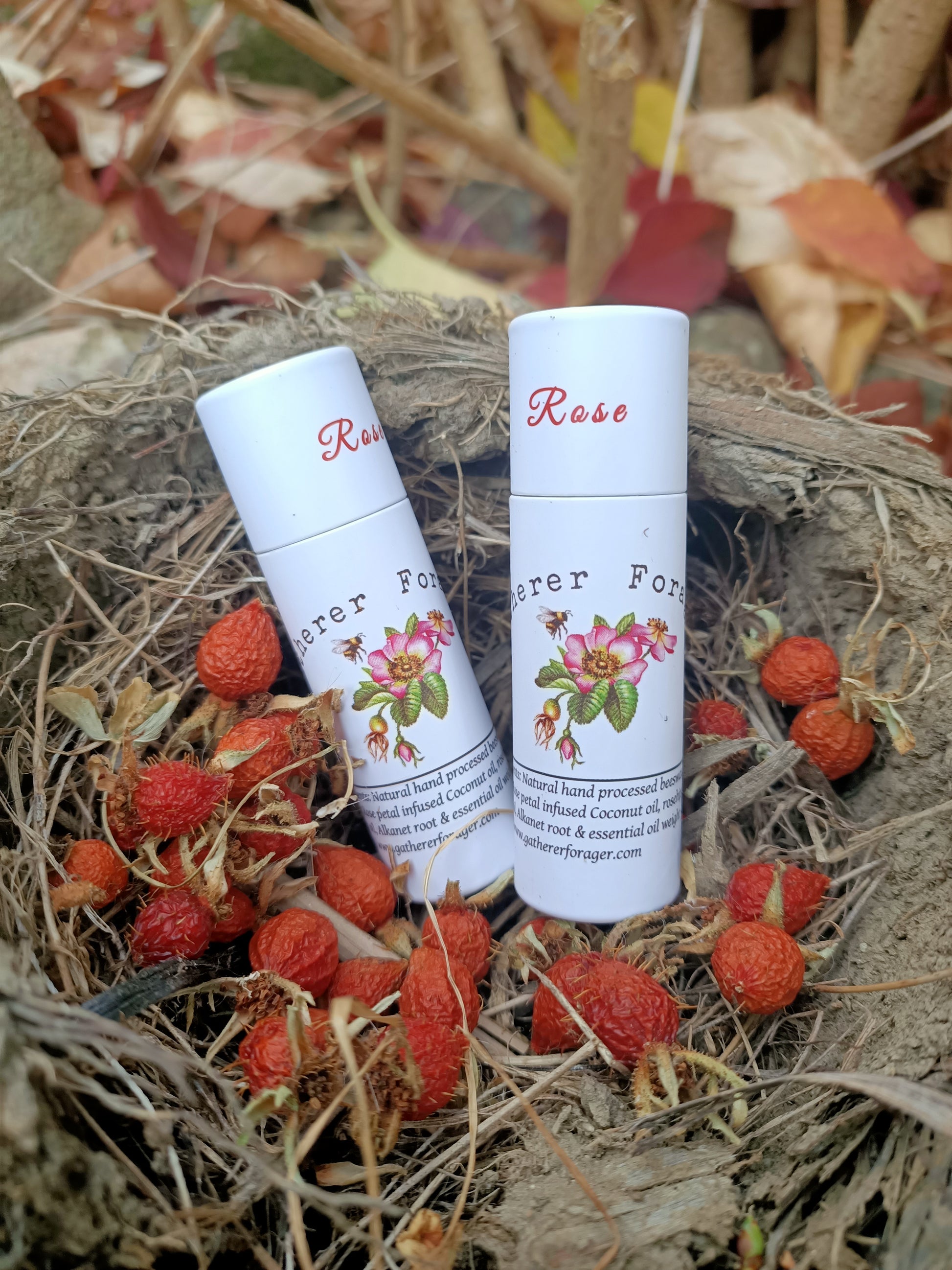 Eco friendly rose lip balm 