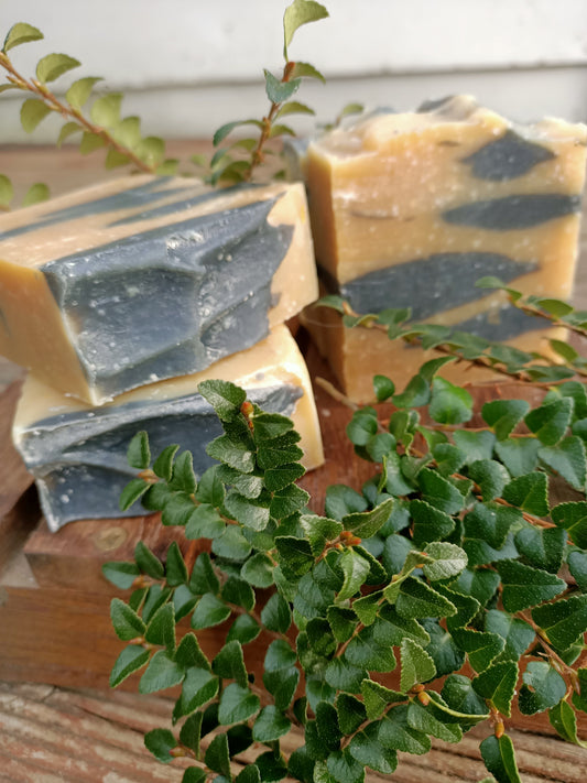 Jersey Milk and Activated charcoal soap
