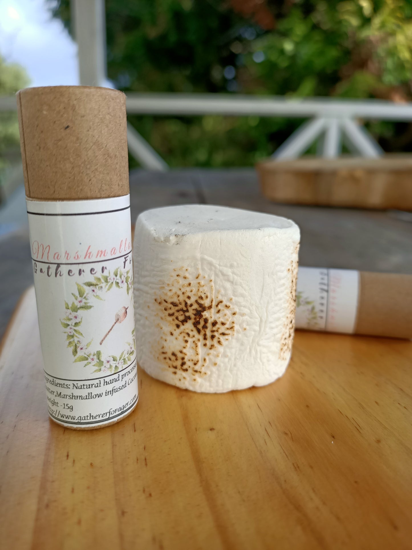 Marshmallow beeswax lip balm