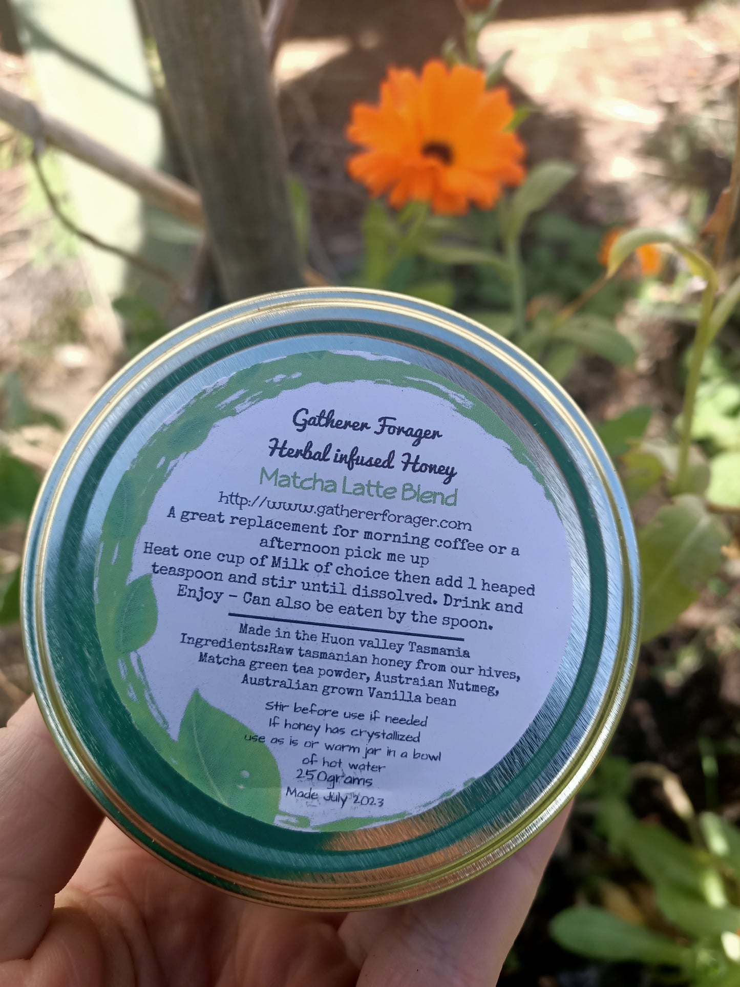 Matcha Latte herbal infused honey