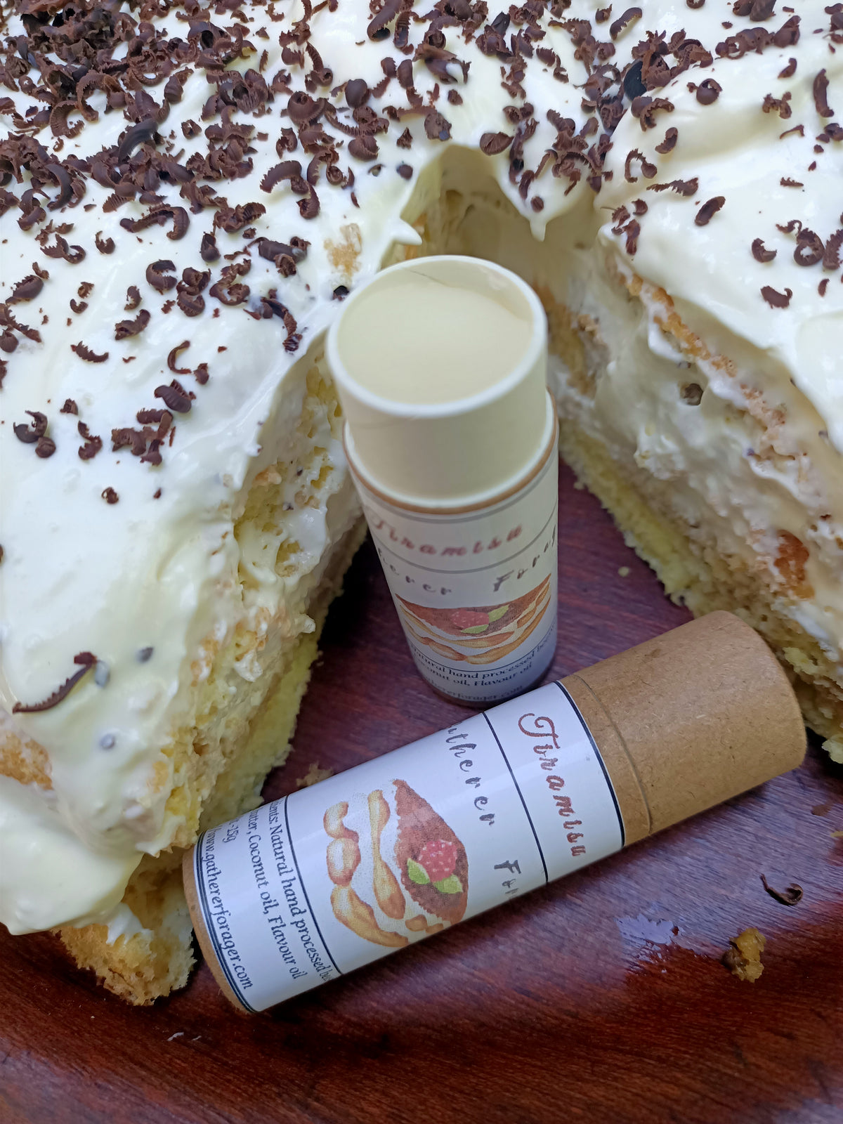 Tiramisu beeswax lip balm Main image