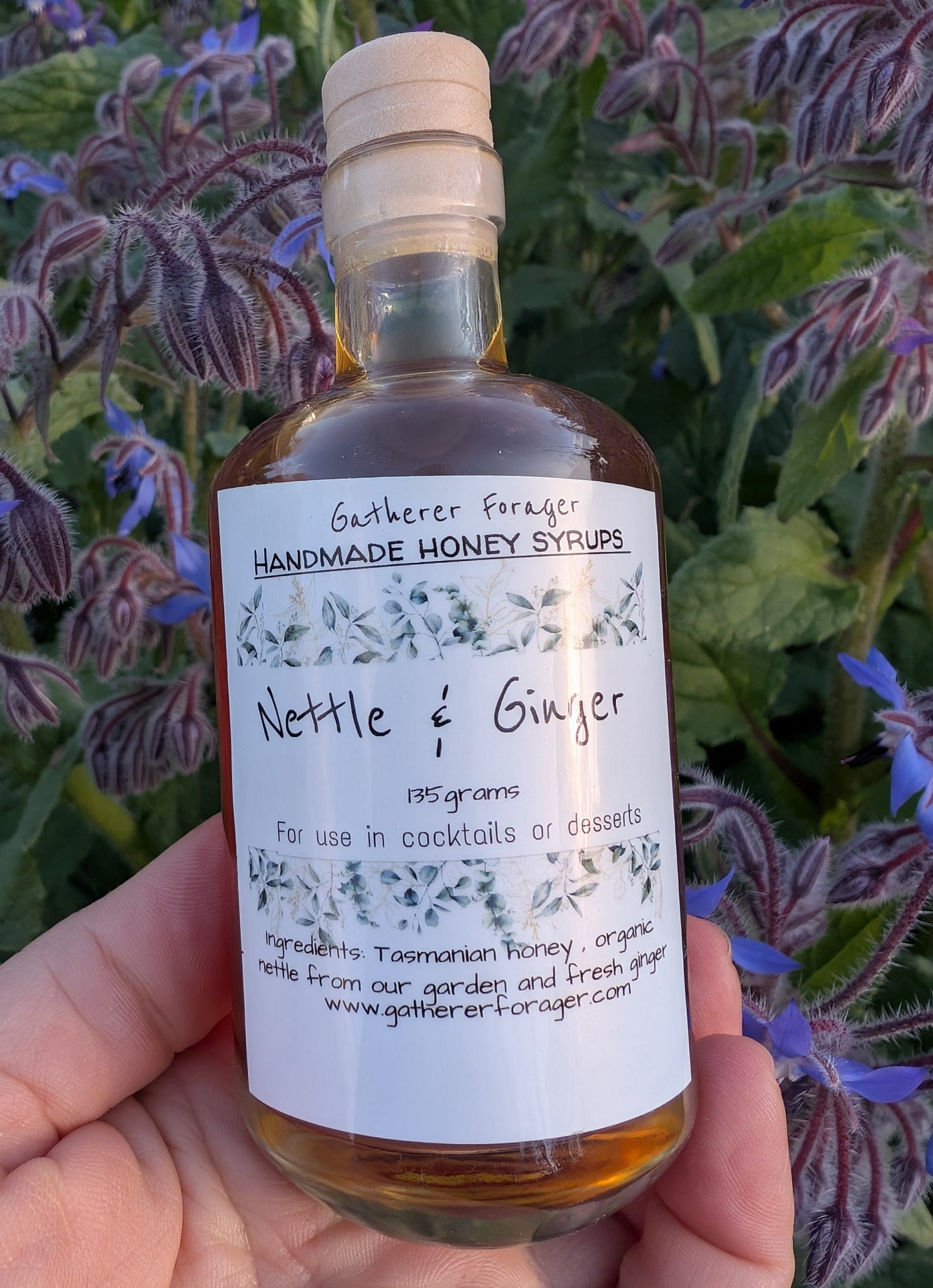 Nettle and ginger honey syrup 