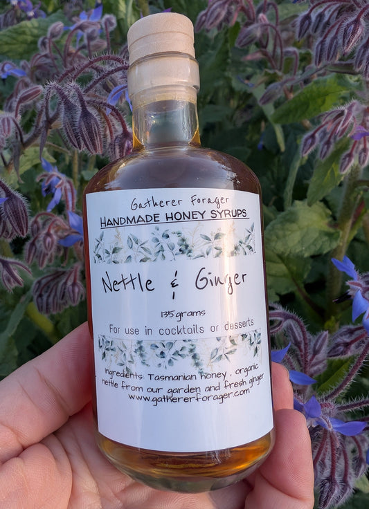 Nettle and ginger honey syrup 