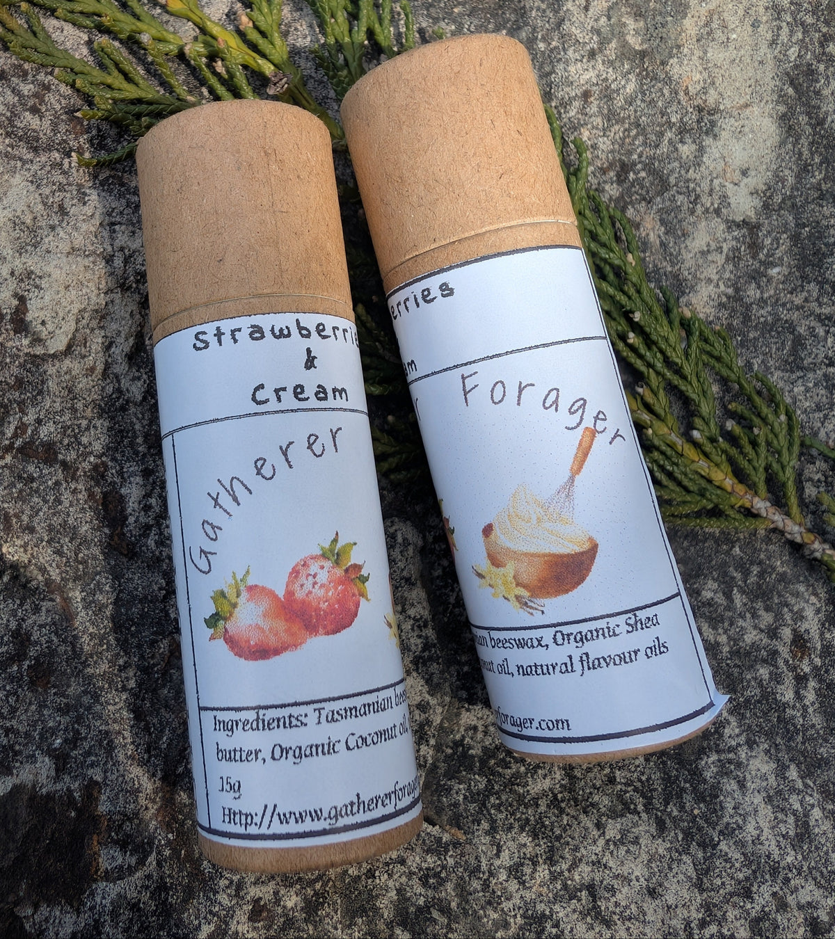 Strawberry and cream lip balm Main image