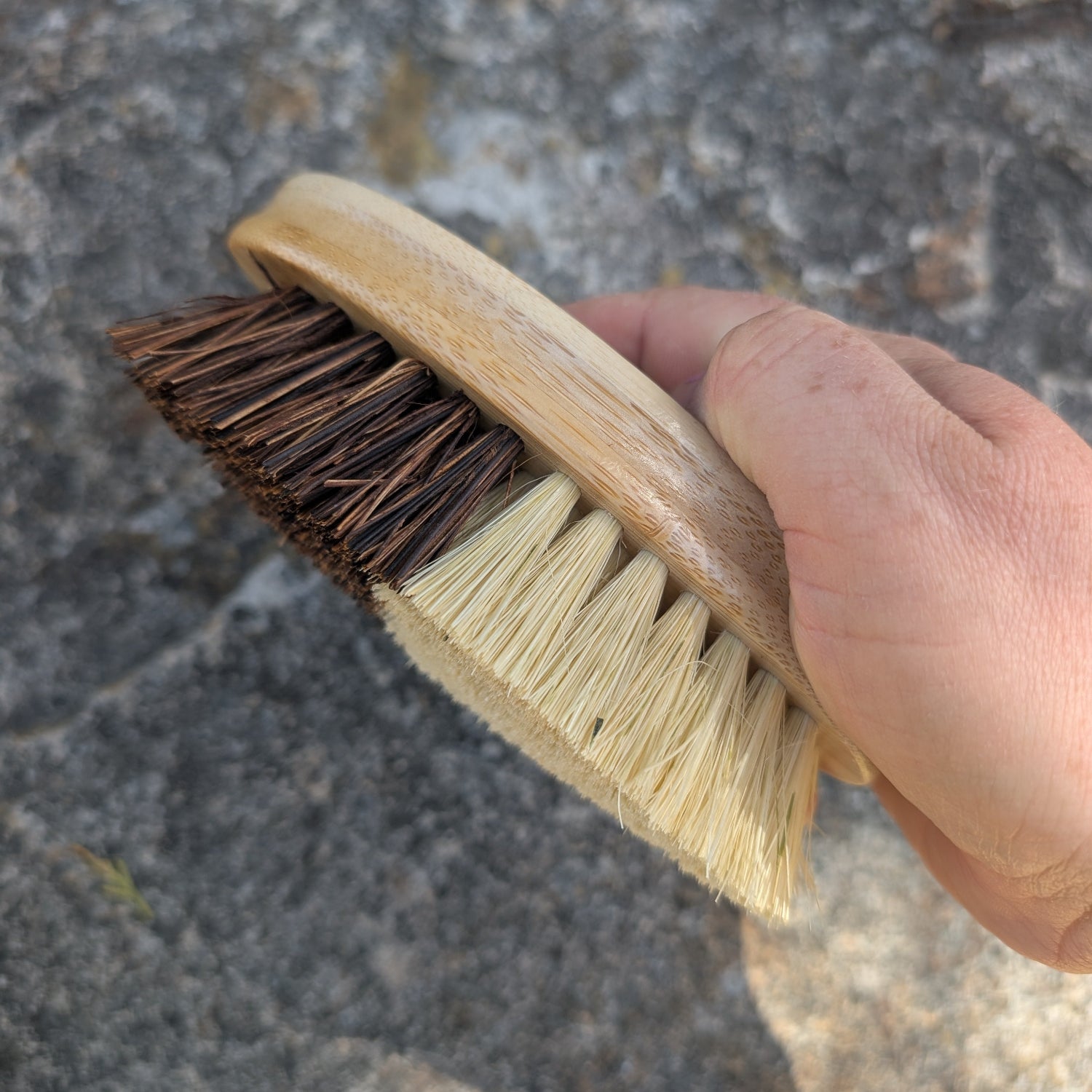 Eco friendly vegetable scrubbing brush 
