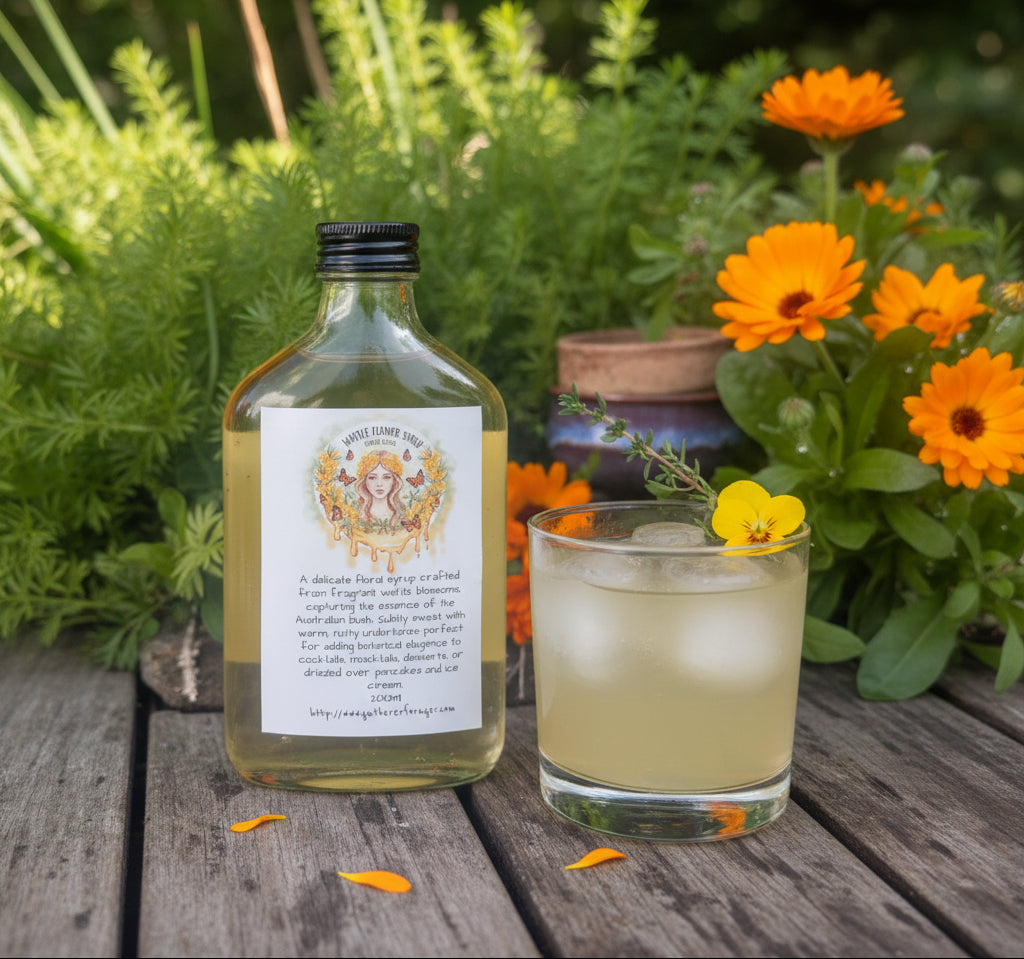 Wattle blossom syrup 