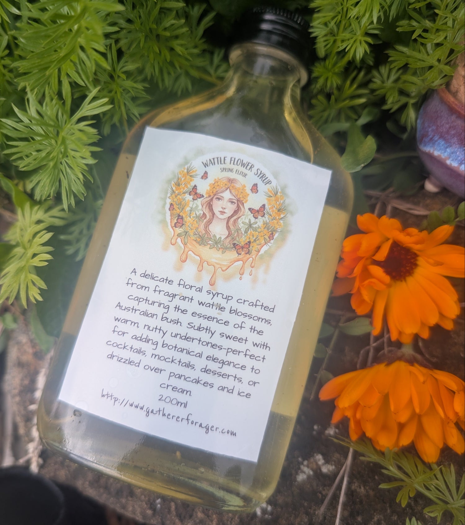 Wattle blossom syrup 