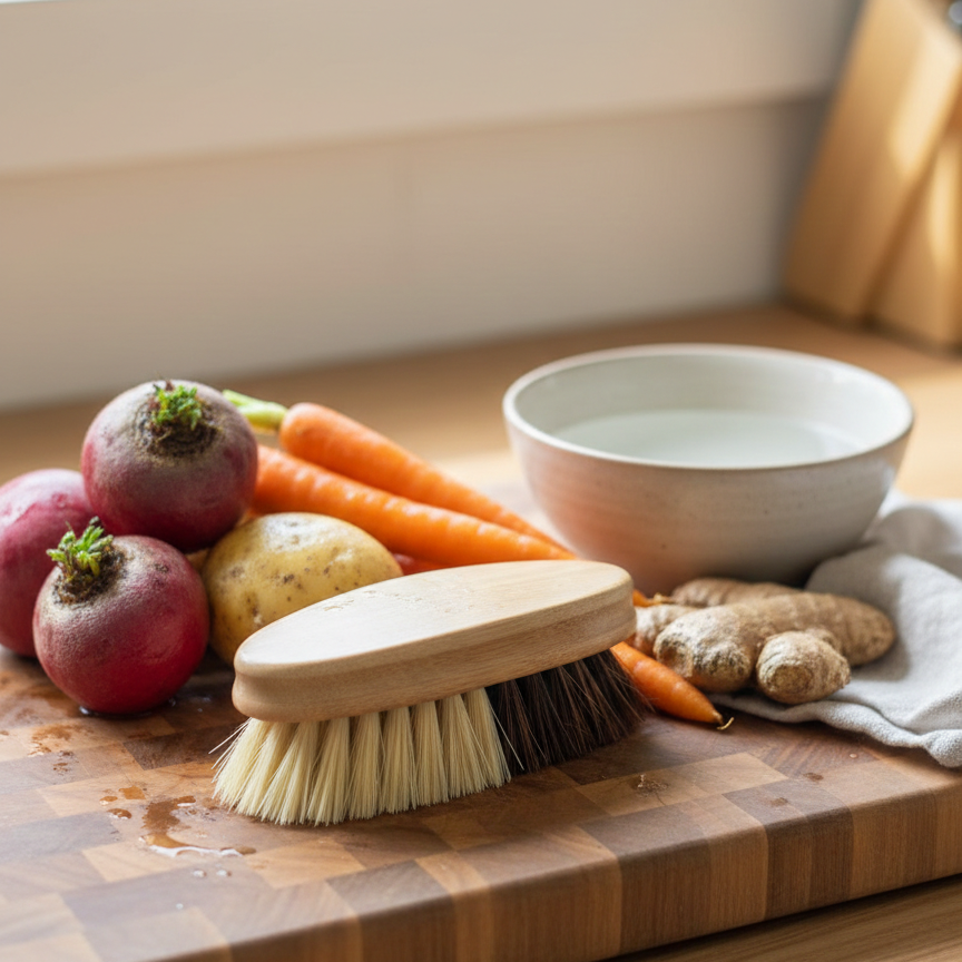 Eco friendly kitchen brush 