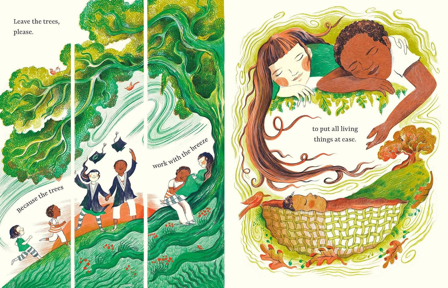 Leave the Trees, Please by Benjamin Zephaniah | Illustrated by Melissa Castrillon | Children’s Book on Nature & Conservation