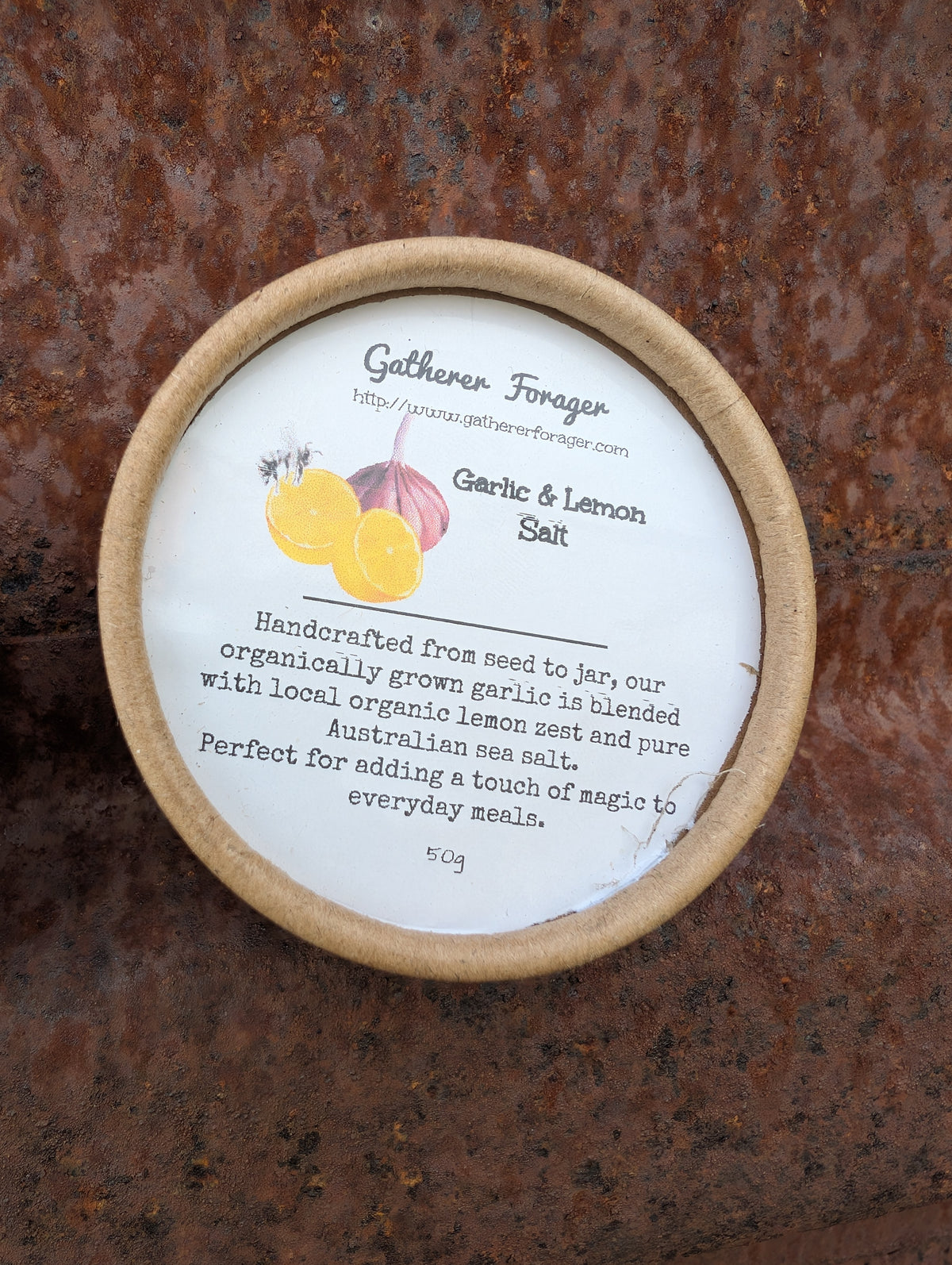 Gourmet Organic Garlic Salt | Australian Sea Salt & Homegrown Garlic