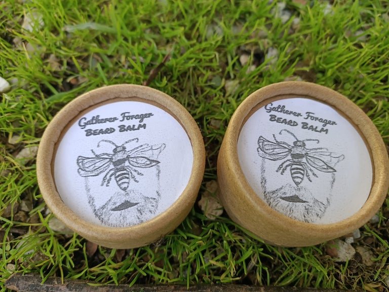 Beeswax beard balm zero waste tub Main image