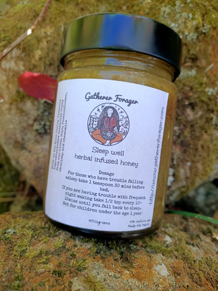 Herbal honey for sleep aid