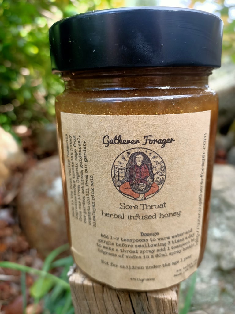 Sore Throat Herbal infused Honey