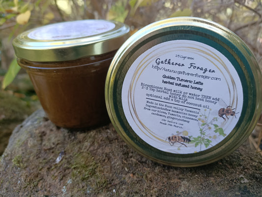 Golden Turmeric Latte infused honey